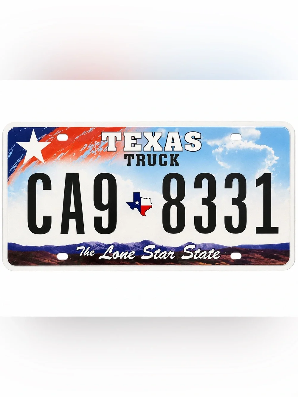 Texas Truck The Lone Star State License Plate